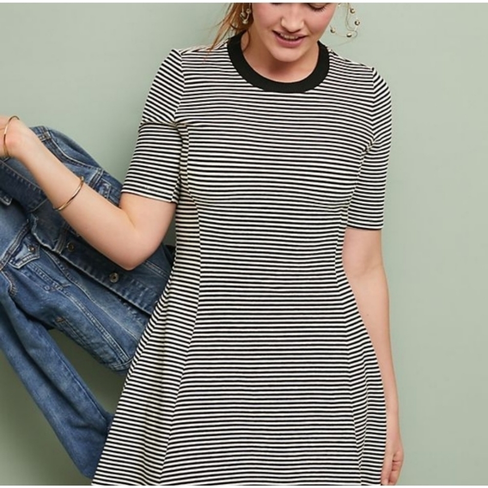 Anthropologie Dolan Striped Bournemouth Dress